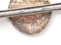 Unbekanntes Kleinabzeichen / Stabbrosche 30mm, 925 Silber