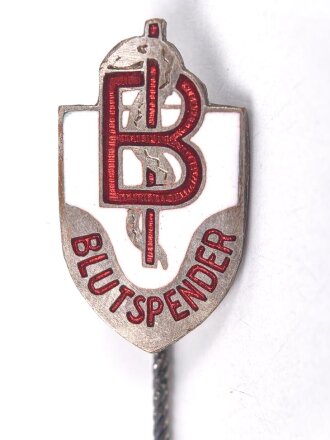 Deutschland nach 1945, emaillierte Nadel " Blutspender" 23mm