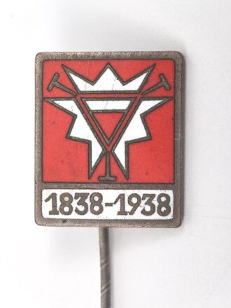 Firmenabzeichen Howaldtswerke / Deutsche Werft Kiel, anlässlich des hundertjährigen Bestehens 1838-1938. 20mm