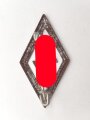 Deutsches Jungvolk, Mitglieds- oder Mützenabzeichen, Blech geprägt, Höhe 28mm