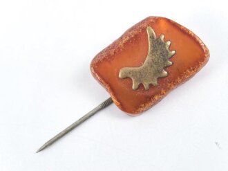 Unbekanntes Kleinabzeichen , Bernstein 23mm