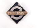 Unbekanntes Kleinabzeichen / Firmenabzeichen " Pietruska" Höhe 33mm
