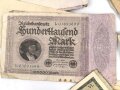 Stapel Geldscheine aus Nachlass
