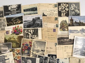 Stapel zivile Postbelege / Ansichtskarten aus verschiedenen Nachlässen