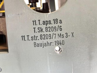 Fernschreiber / Hellschreiber Anschlussgerät, Stromversorgung.  Originallack, Funktion nicht geprüft