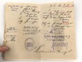 Militärpaß eines Pionier, Diensteintritt am 1.6.1917 beim Rekruten Depot Kraftfahr Ersatz Abteilung  2 Nürnberg. Bis Kriegsende dort verblieben. Dazu sein Führerschein
