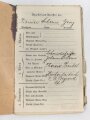 Militärpaß eines Pionier, Diensteintritt am 1.6.1917 beim Rekruten Depot Kraftfahr Ersatz Abteilung  2 Nürnberg. Bis Kriegsende dort verblieben. Dazu sein Führerschein