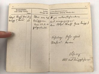 Militärpaß eines Musketier, Diensteintritt am 15.10.1905 bei Infanterie Regiment Nr. 22