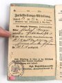 Militärpaß eines Musketier, Diensteintritt am 15.10.1905 bei Infanterie Regiment Nr. 22