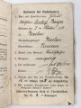 Militärpaß eines Musketier, Diensteintritt am 15.10.1905 bei Infanterie Regiment Nr. 22