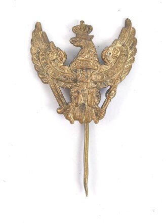 Schwedter Adler, Schirmmützenadler für Angehörige im Kavallerie-Regiment Nr. 6 der Wehrmacht. Höhe ohne Nadel 25mm