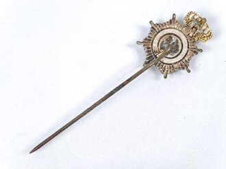 Preussen,  Zivilnadel für Angehörige im Füsilier Regiment von Gersdorff (Kurhessisches) Nr. 80 . 25mm, Krone verbogen