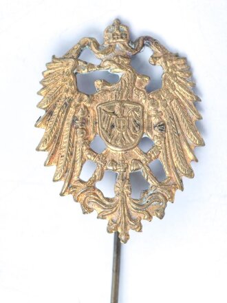 Kaiserreich, Schutztruppenemblem als Anstecknadel für den Zivilanzug, Höhe 29mm