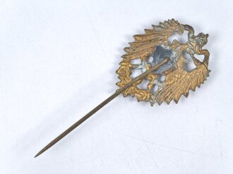Kaiserreich, Schutztruppenemblem als Anstecknadel für den Zivilanzug, Höhe 29mm