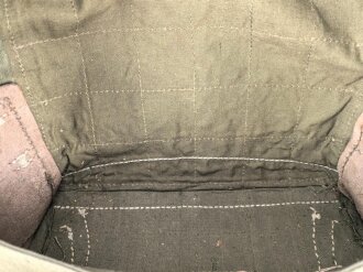 Tornister Wehrmacht eines Angehörigen Panzer Jäger Abteilung 13. Getragenes Stück mit Reichsbetriebsnummer
