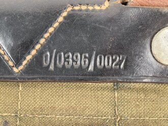 Tornister Wehrmacht eines Angehörigen Panzer Jäger Abteilung 13. Getragenes Stück mit Reichsbetriebsnummer