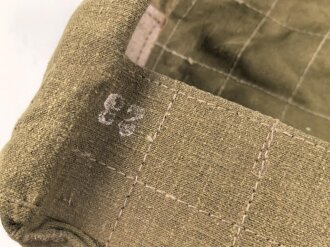 Tornister Wehrmacht , genietete Ausführung. Getragenes Stück mit Reichsbetriebsnummer