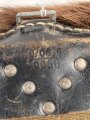 Tornister Wehrmacht , genietete Ausführung. Getragenes Stück mit Reichsbetriebsnummer