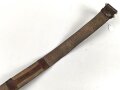 Reichsarbeitsdienst, lederne Feldbinde für Führer. Getragenes Stück, zusammengehörig, Gesamtlänge 94cm