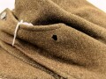 Reichsarbeitsdienst, Feldmütze für Mannschaften. Maschinenvernähtes Emblem, getragenes, leicht angeschmutztes Stück mit leichten Mottenschäden