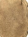 Reichsarbeitsdienst, Feldmütze für Mannschaften. Maschinenvernähtes Emblem, getragenes, leicht angeschmutztes Stück mit leichten Mottenschäden