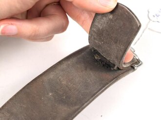 Heer, Koppelriemen für Mannschaften mit Leichtmetallgegenhalt. Kammerstück von 1937, Gesamtlänge 96cm