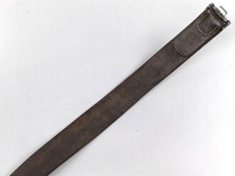 Heer, Koppelriemen für Mannschaften mit Leichtmetallgegenhalt. Kammerstück von 1937, Gesamtlänge 96cm