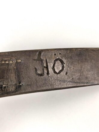 Heer, Koppelriemen für Mannschaften mit Leichtmetallgegenhalt. Kammerstück von 1937, Gesamtlänge 96cm