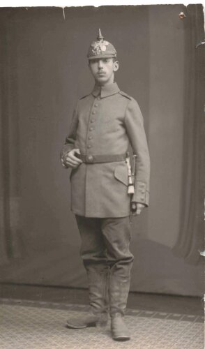 1. Weltkrieg , feldgrauer Badischer Soldat mit...