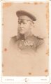 Hartkartonfoto eines Veteranen wohl 1870. Maße 6 x 10cm