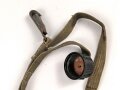 Beriemung für eine Feldflasche in Tropenausführung der Wehrmacht. Stark getragen, Leder trocken