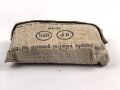 Verbandpäckchen Wehrmacht, kleines Modell datiert 1945