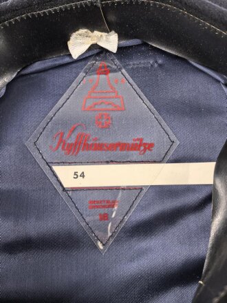 Deutchland nach 1945, Schirmmütze für Angehörige des Kyffhäuserbund. Guter Zustand, Kopfgrösse 54
