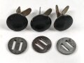 Satz Splinte für einen Stahlhelm der Wehrmacht. Original, gebraucht. Überlackiert