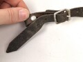 Stahlhelm Kinnriemen Wehrmacht, frühes Stück mit Leichtmetallbeschlägen , gebarucht
