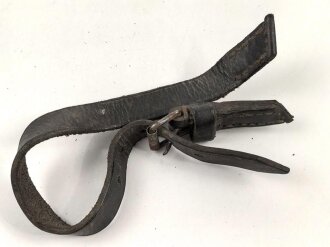 Stahlhelm Kinnriemen zum festnähen am Innenfutter, gebraucht