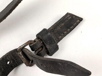 Stahlhelm Kinnriemen zum festnähen am Innenfutter, gebraucht