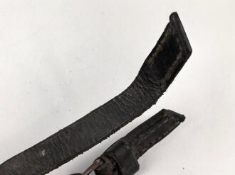 Stahlhelm Kinnriemen zum festnähen am Innenfutter, gebraucht