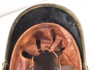 Feuerwehr Lederhelm in sehr gutem Zustand