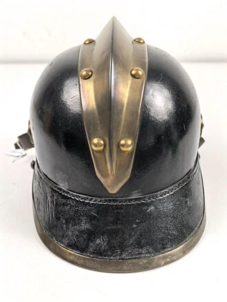 Feuerwehr Lederhelm in sehr gutem Zustand
