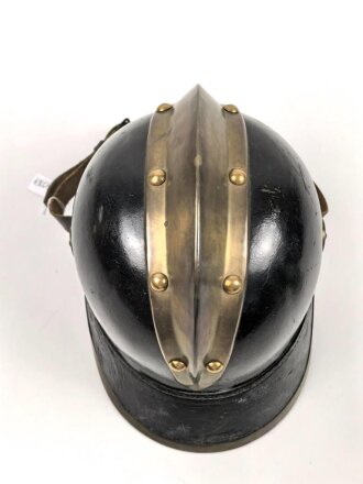 Feuerwehr Lederhelm in sehr gutem Zustand