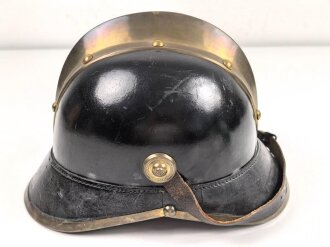 Feuerwehr Lederhelm in sehr gutem Zustand
