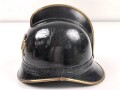Tschechoslowakei,  Feuerwehr Lederhelm in sehr gutem Zustand