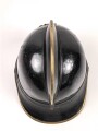 Tschechoslowakei,  Feuerwehr Lederhelm in sehr gutem Zustand
