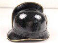 Tschechoslowakei,  Feuerwehr Lederhelm in sehr gutem Zustand