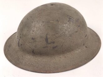 U.S. Army WWII, Stahlhelmglocke. Originallack, guter Zustand