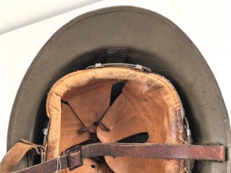 Frankreich 2. Weltkrieg, Stahlhelm Modell 1926, datiert 1944, Hersteller aus Marseille. Originallack, guter Gesamtzustand
