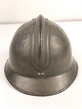 Frankreich 2. Weltkrieg, Stahlhelm Modell 1926, datiert 1944, Hersteller aus Marseille. Originallack, guter Gesamtzustand