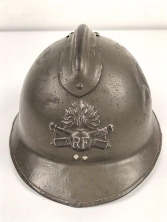 Frankreich 2. Weltkrieg, Stahlhelm Modell 1926, datiert 1944, Hersteller aus Marseille. Originallack, guter Gesamtzustand