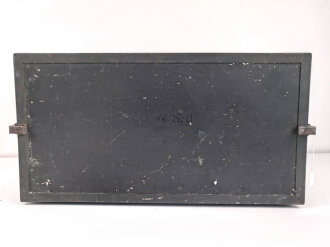 20 Watt Sender d ( 20 W.S.d ) datiert 1944, Originallack, Funktion nicht geprüft. Mit nummerngleichem Deckel